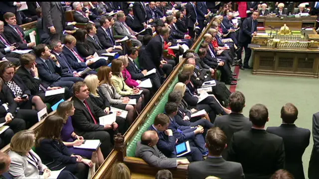 David Cameron at prime minister's questions