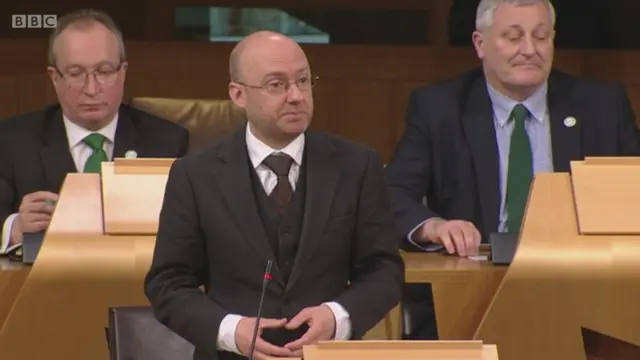 Scottish Green party co-ordinator Patrick Harvie