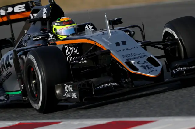 Force India's Sergio Perez