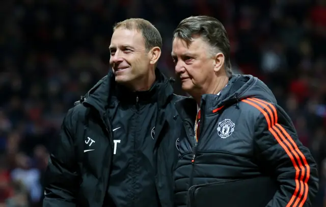 Jess Thorup and Louis van Gaal