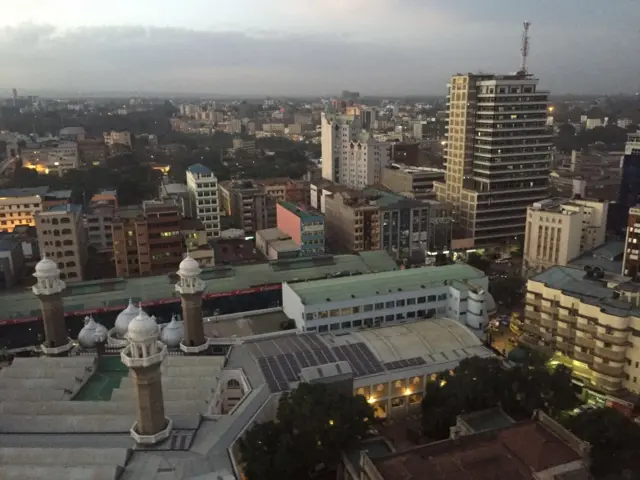 Jamia mosque, Kenya's capital, Nairobi,