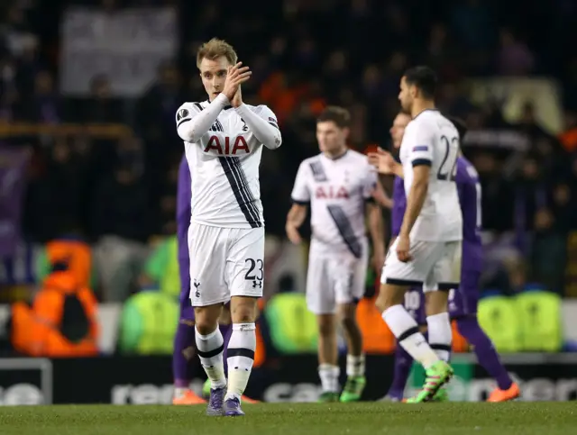 Tottenham celebrate