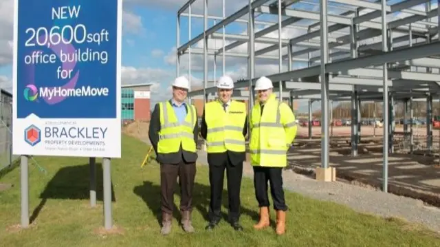 Men at a building site