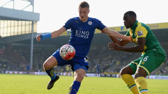 Jamie Vardy and Bassong