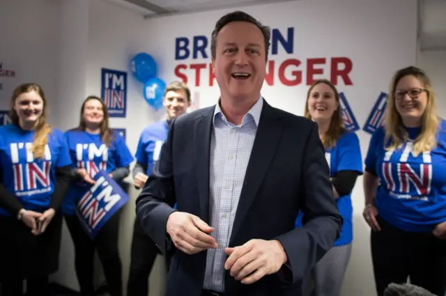 David Cameron at a campaign event in Oxfordshire