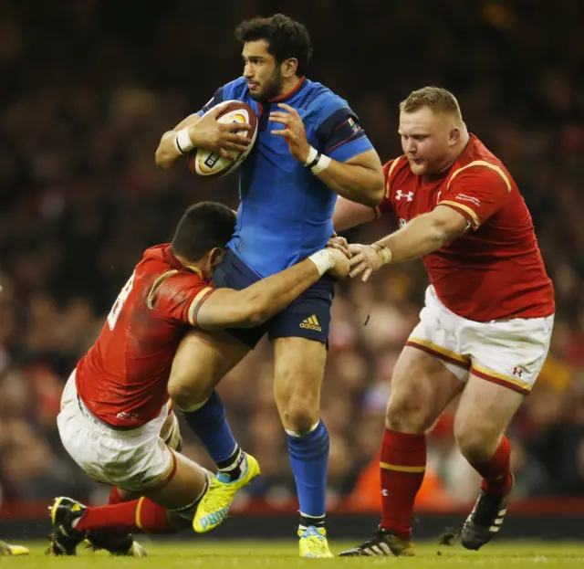 Faletau tackles for Wales