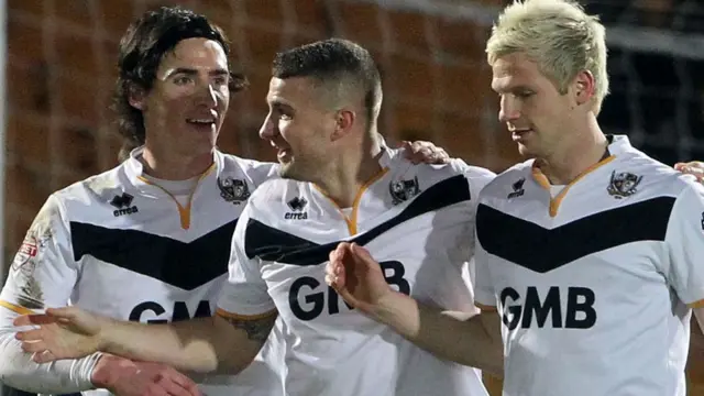 Port Vale celebrate