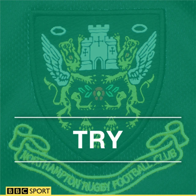 Northampton try