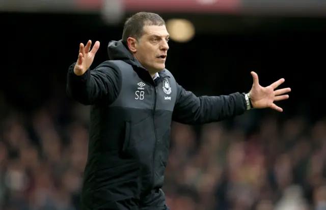 West Ham manager Slaven Bilic