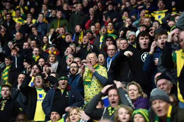 Norwich City fans react