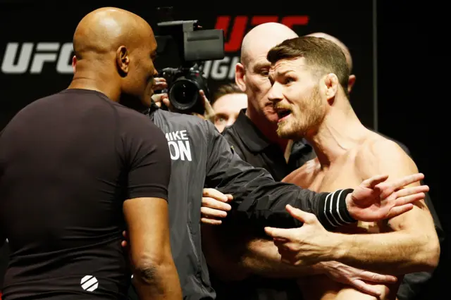 Michael Bisping and Anderson Silva