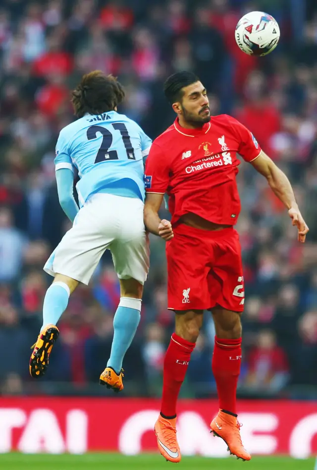 David Silva and Emre Can