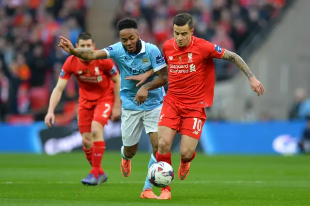 Raheem Sterling and Philippe Coutinho