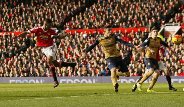 Marcus Rashford scores