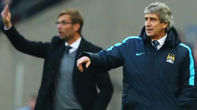 Manuel Pellegrini and Jurgen Klopp