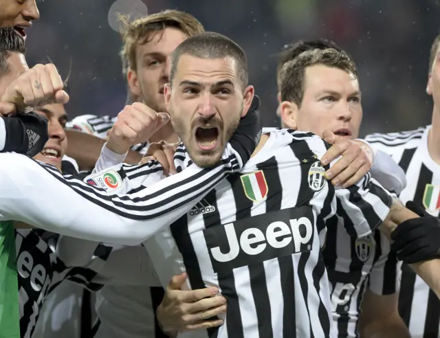 Leonardo Bonucci celebrates