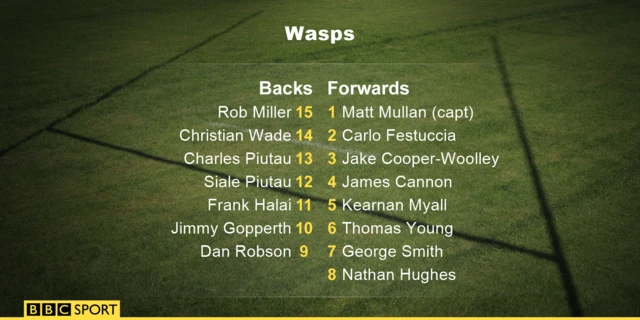 Wasps team