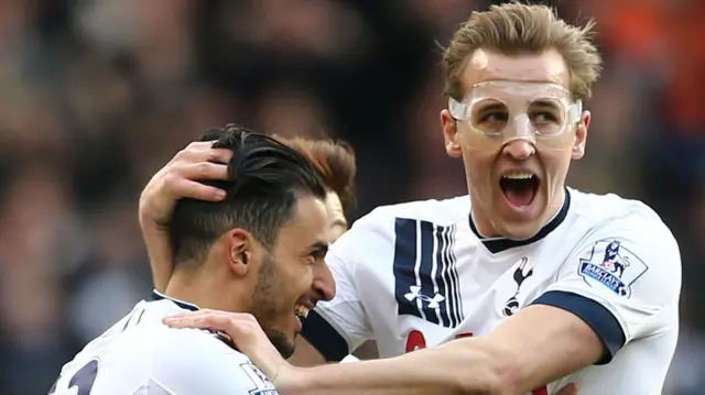 Nacer Chadli and Harry Kane