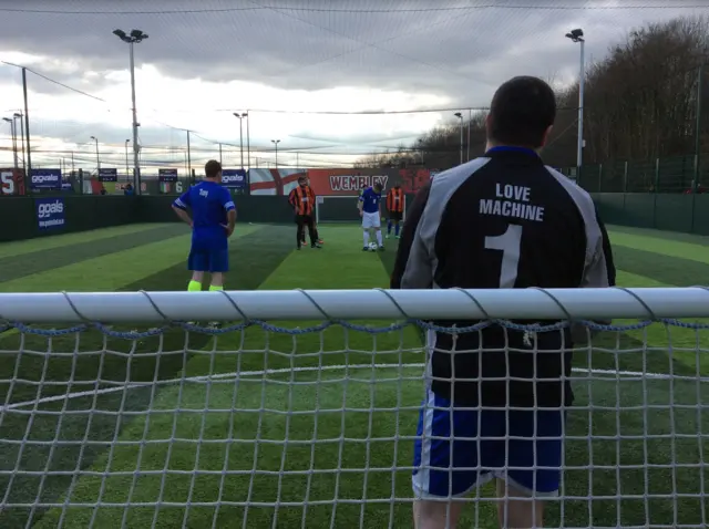 Yorkshire Vets goalkeeper 'Love Machine'