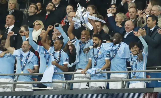 Vincent Kompany celebrates