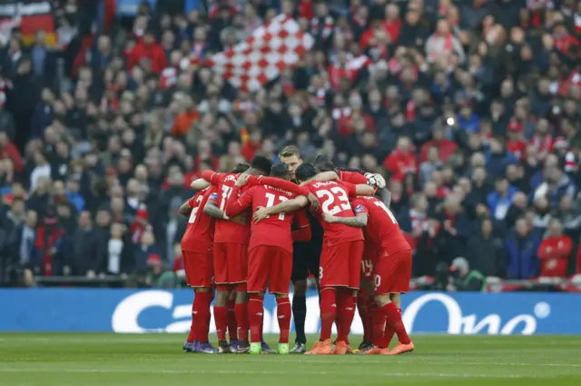 Liverpool huddle