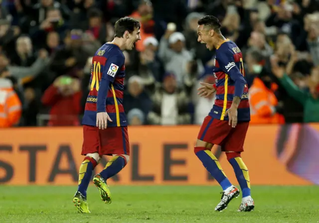 Lionel Messi and Neymar