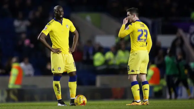 Leeds players dejected