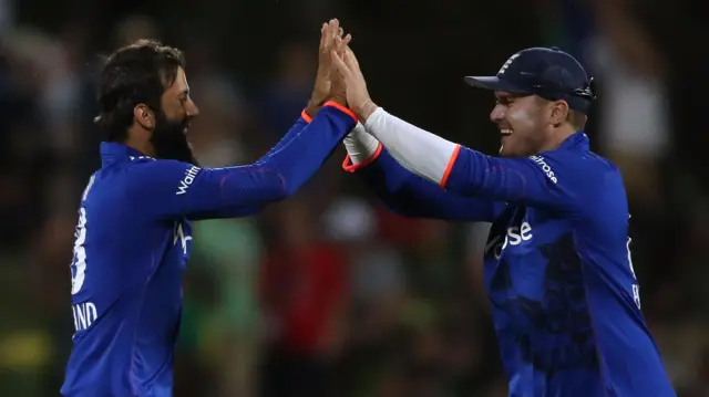 Moeen Ali and Jason Roy