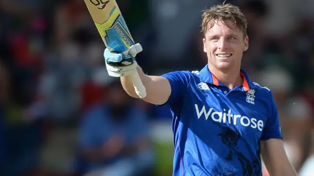 Jos Buttler of England celebrates