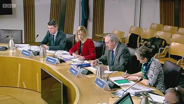 Jim Martin, Niki Maclean, Paul McFadden and Emma Gray from the Scottish Public Services Ombudsman