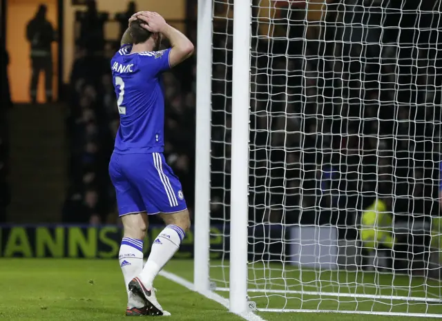 Branislav Ivanovic reacts