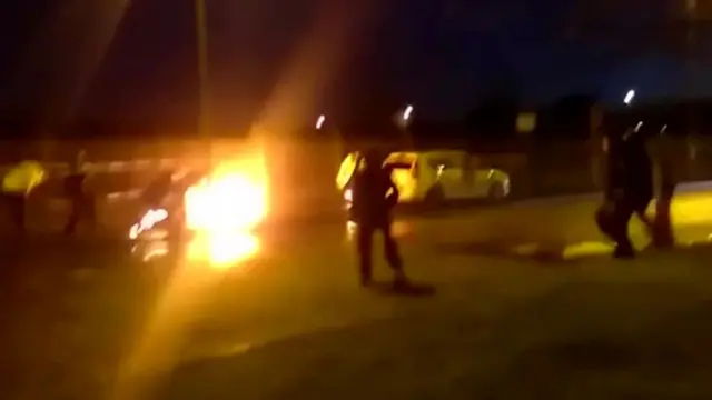 The petrol bomb attack