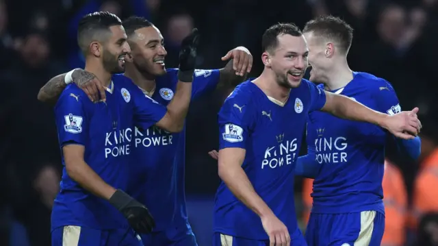 Leicester celebrate