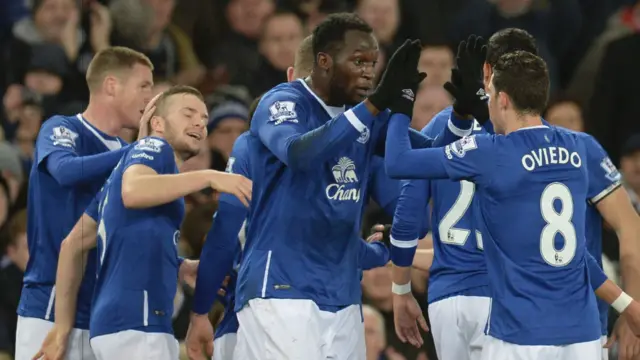 Aaron Lennon celebrates