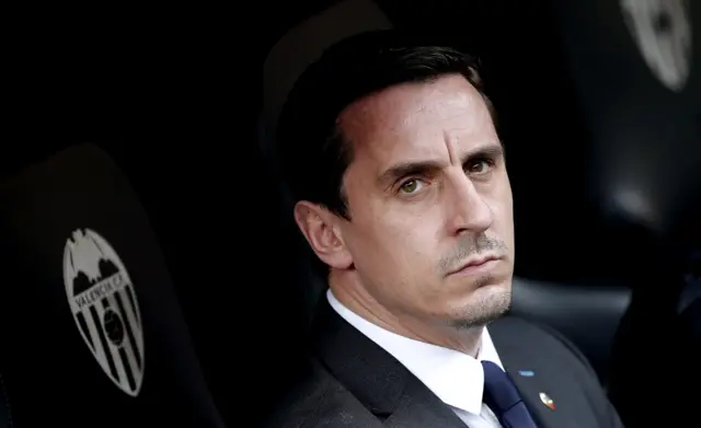 Valencia coach Gary Neville