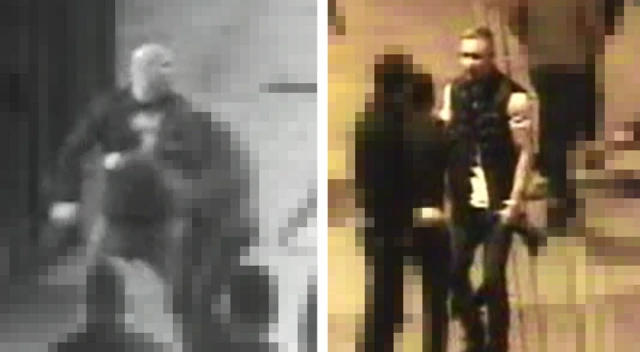 CCTV pictures of the two men