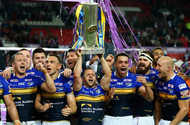 Leeds celebrate their Grand Final success