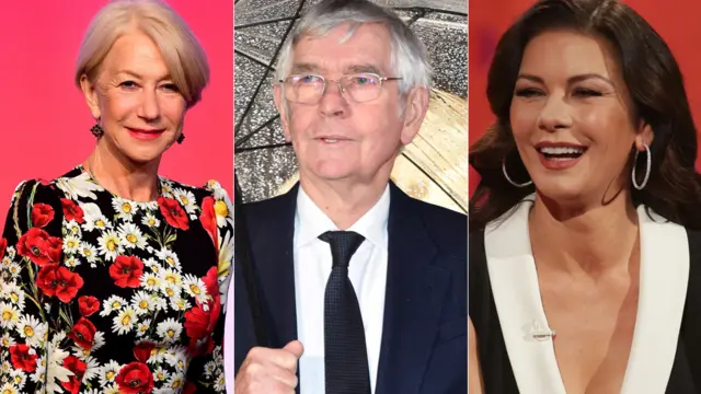 (l-r) Helen Mirren, Tom Courtenay, Catherine Zeta Jones