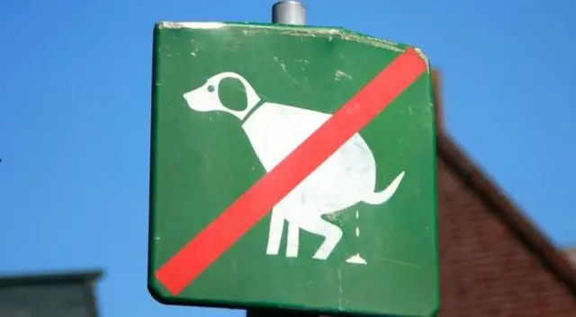 dog poo sign