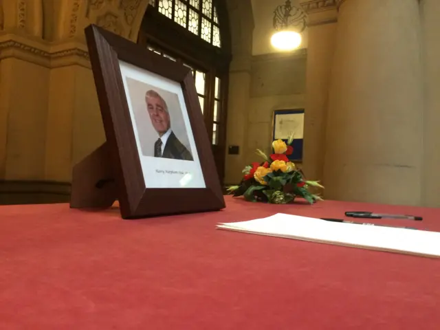 Harry Harpham book of condolence