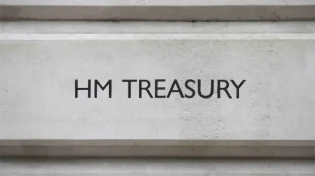 HM Treasury sign