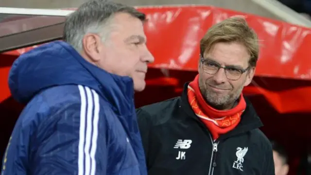 Sam Allardyce and Jurgen Klopp