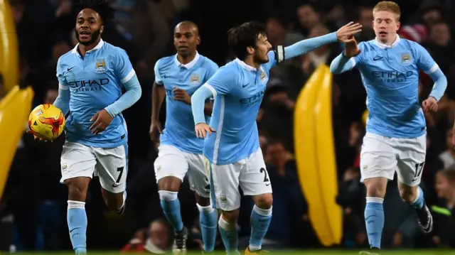 Man City celebrate