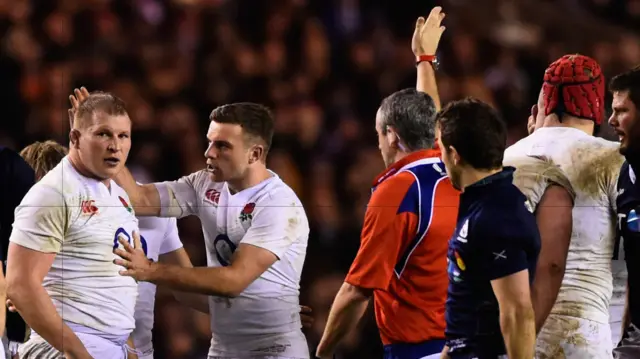 England celebrate a penalty decision