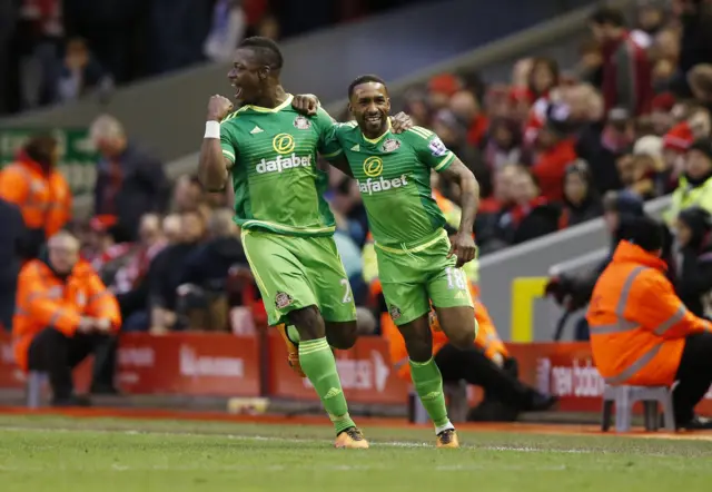 Jermain Defoe celebrates