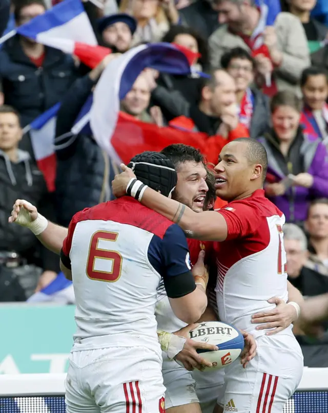 France's players celebrate