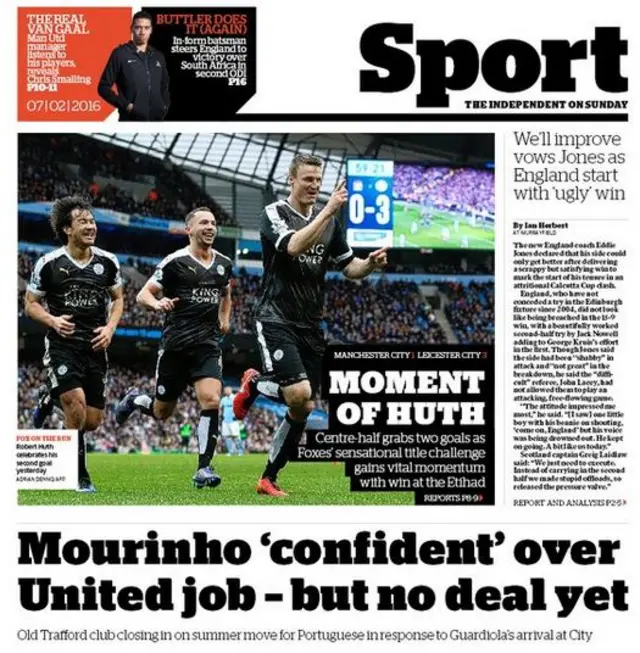 Independent back page