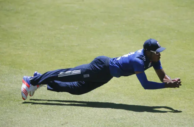 Chris Jordan takes a catch