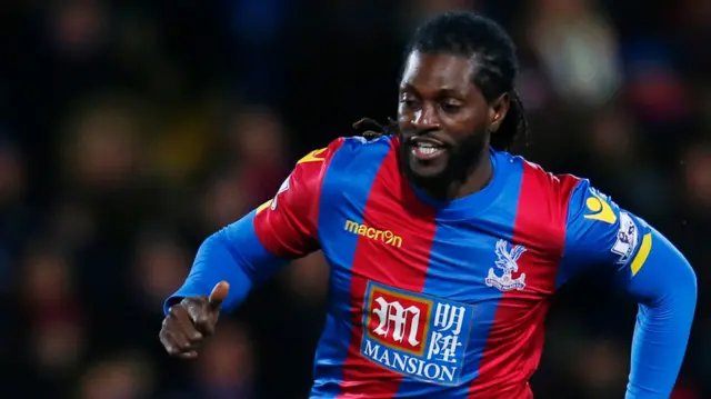 Emmanuel Adebayor of Crystal Palace