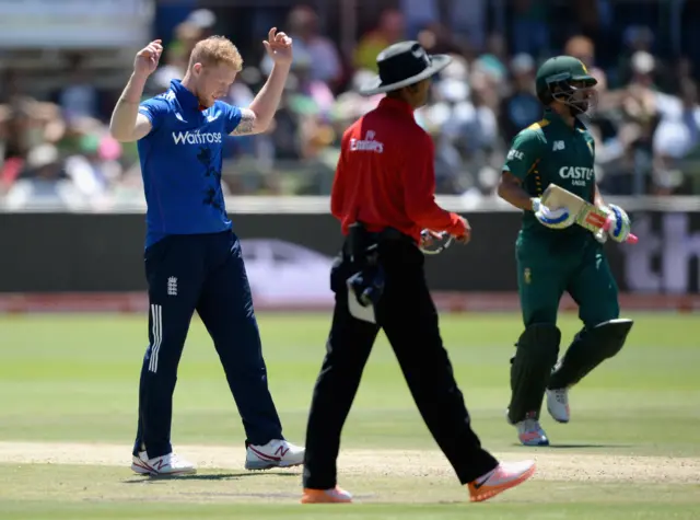 Ben Stokes of England celebrates